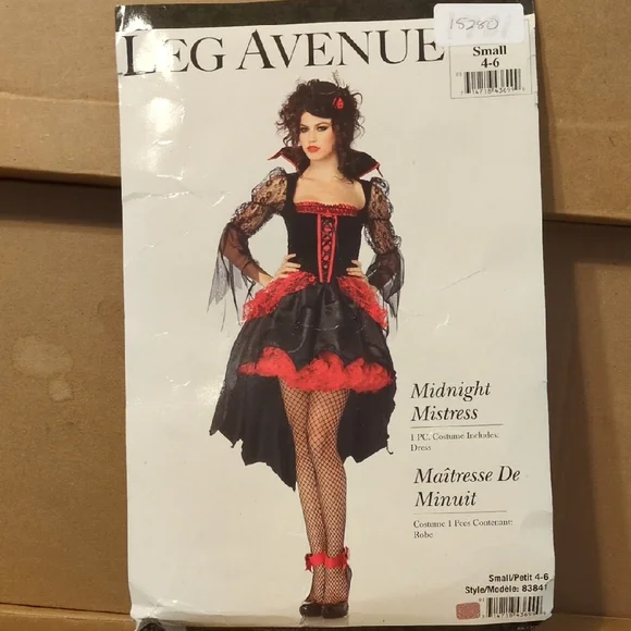 Leg Avenue Midnight Mistress Costume - Picture 1 of 1